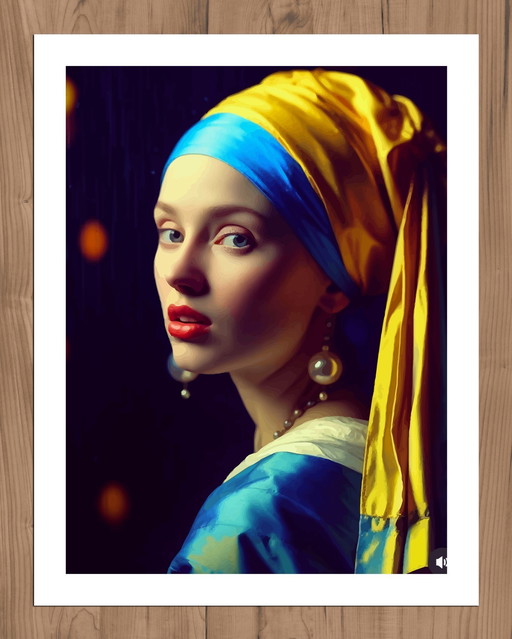 Toile d'Artiste - Iris Maria - La Joven de la Perla