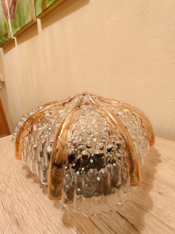 Image 1 of RARE! Sculptural pair of Mid-Century Studio Glass Lamps – Space Age 1960s/70s