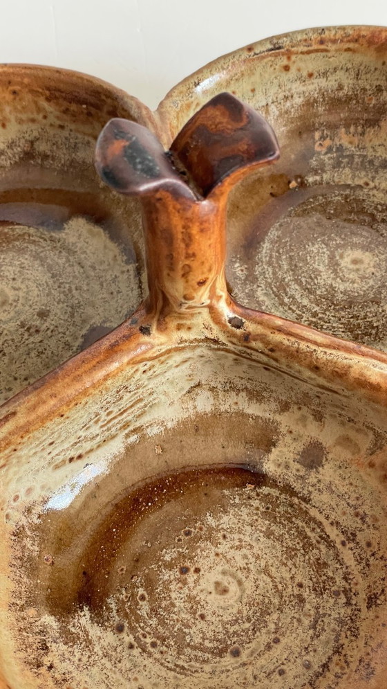 Image 1 of Piatto da antipasto in gres smaltato vintage