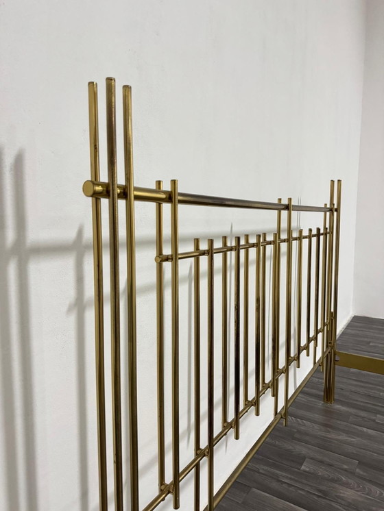 Image 1 of Bruno Zevi International Double Bed Brass 1970's Regency