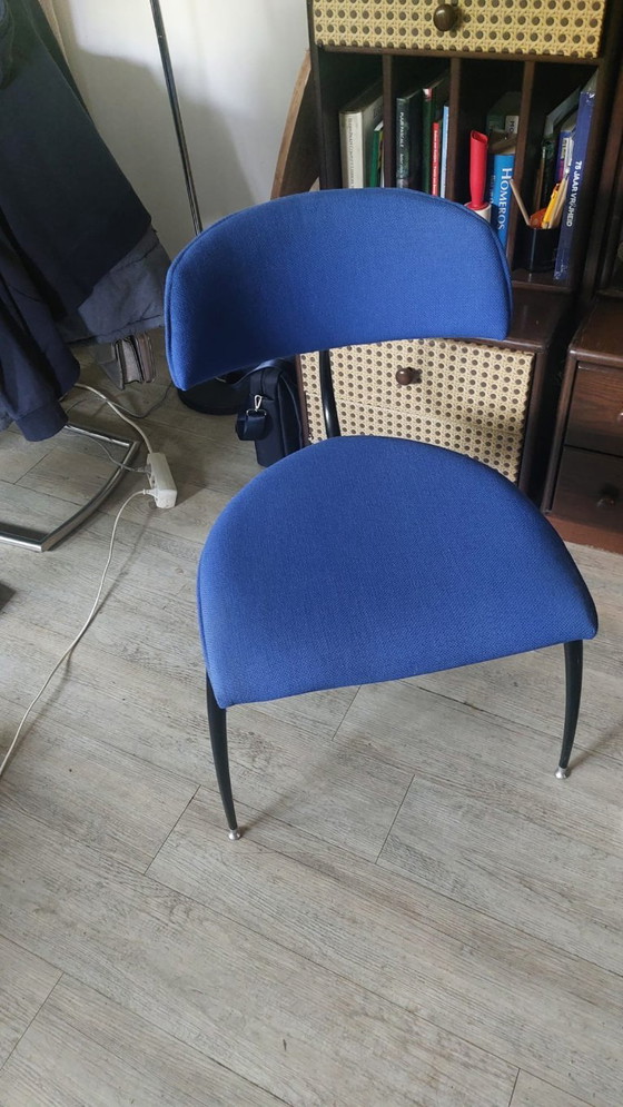 Set van 2 originele Lande designstoelen – Eetkamerstoelen, Metal, Polyester (photo 7 of 9)
