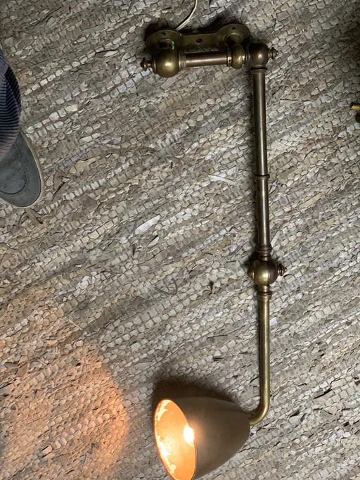 Lampe de navire allemande des années 1940 en forme de ciseaux, 70 cm