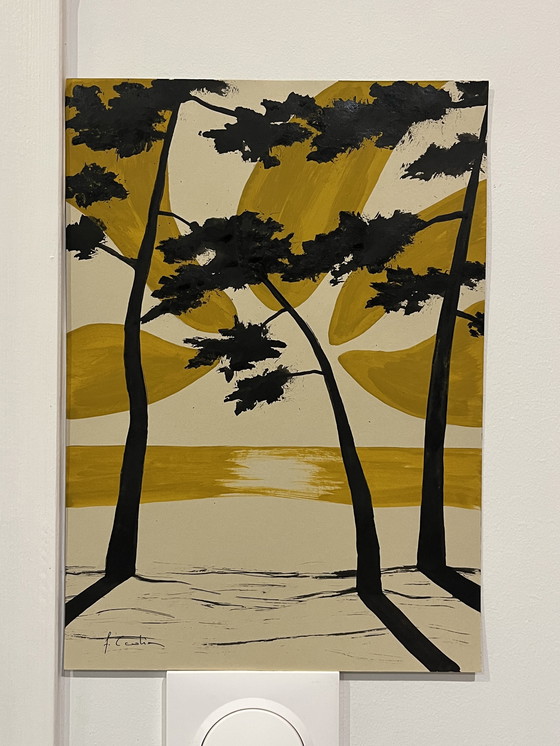 Image 1 of Gouache and India ink on 250g natural paper. Size 30x21cm.