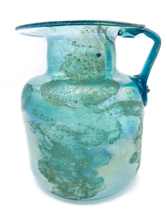 Vaso in vetro Scavo azzurro degli anni '30 – Vasi (photo 6 of 6)