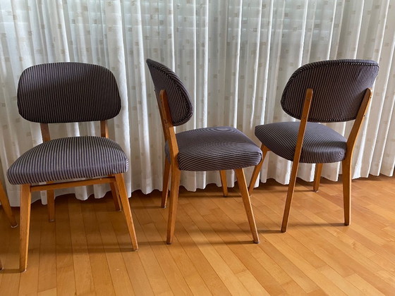 Image 1 of Ensemble de 4 chaises de salle à manger des années 60