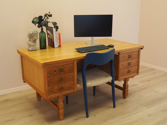 Image 1 of Oak desk, Danish design, 1960s, designer: Henning Kjærnulf