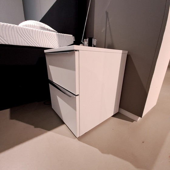 Image 1 of Nolte Consuelo 700 bedside table 2 drawers polar white