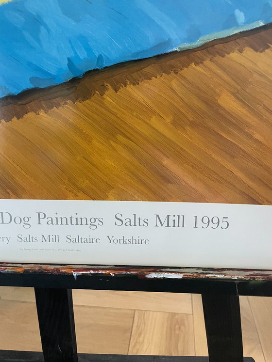 Image 1 of David Hockney, Hundebilder, 38 Salts Mill, 1995. Galerie Salts Mill, Saltaire, Yorkshire, 1853. Copyright David Hockney. Gedruck