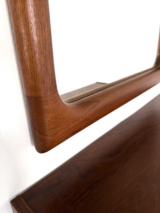 Image 1 of Miroir vintage en teck, Vildbjerg møbelfabrik '60