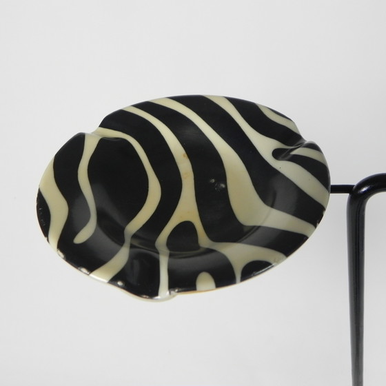 Image 1 of Fifties side table with newspaper rack and COGEBI ORNAMIN parts