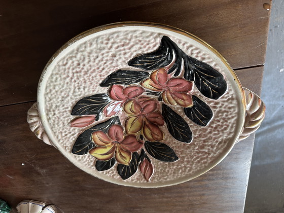 Image 1 of Große Schale / Vakuum Tasche Vallauris Keramikerin VTF 38 / 32 cm