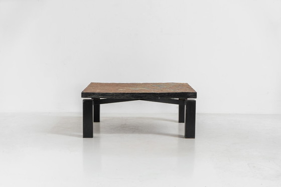 Image 1 of Brutalistischer Couchtisch aus norwegischem Schiefer, 1970er Jahre