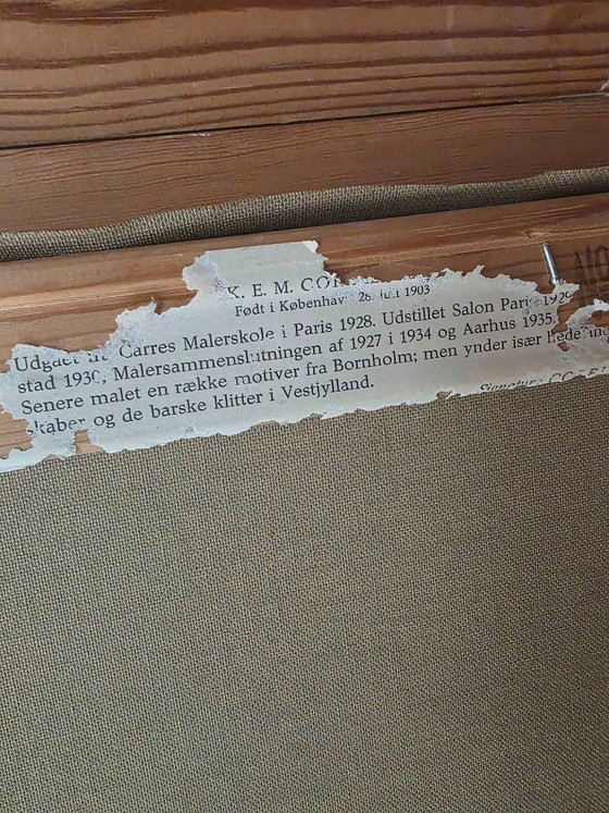 Dipinto a olio vintage di Corell – Paesaggio di metà secolo – Dipinti e disegni, Tela (photo 9 of 11)