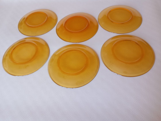 Image 1 of Vereco vintage amber dinner plates