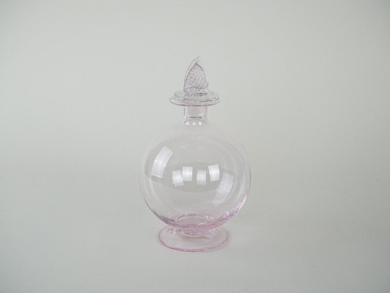 Image 1 of Glaskaraffe, italienisches Design, 1970er Jahre, hergestellt in Italien