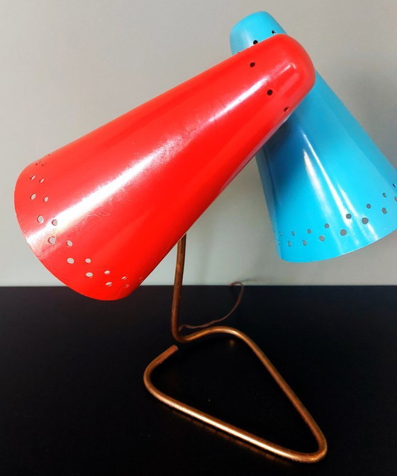 Image 1 of Lampe de table vintage rare, design STILNOVO | Années 1950