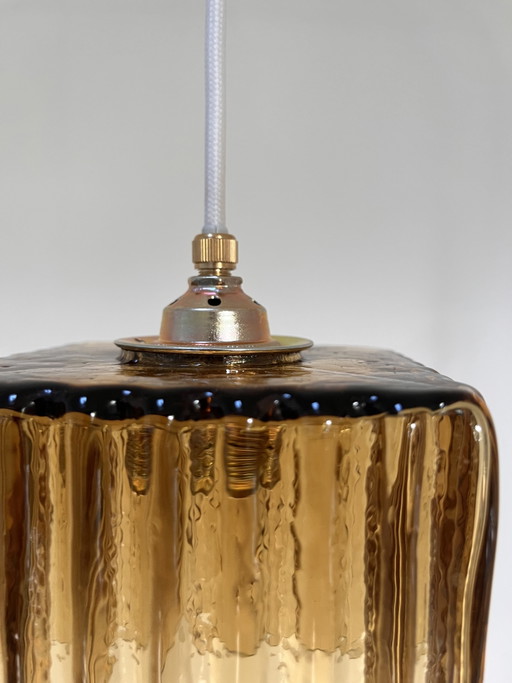 Lámpara Colgante de Cristal Art Déco Vintage – hanglampen, Glass (photo 2 of 10)