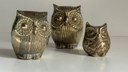 Famille HIBOUX Laiton et Bronze VINTAGE