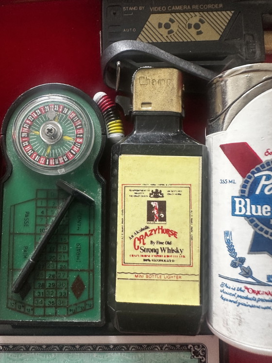 Image 1 of Lot of 12 Vintage Advertising and Novelty Lighters