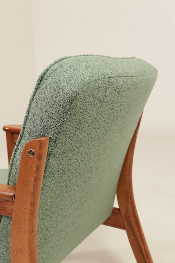 Image 1 of Paire de fauteuils vintage menthe vert 1970