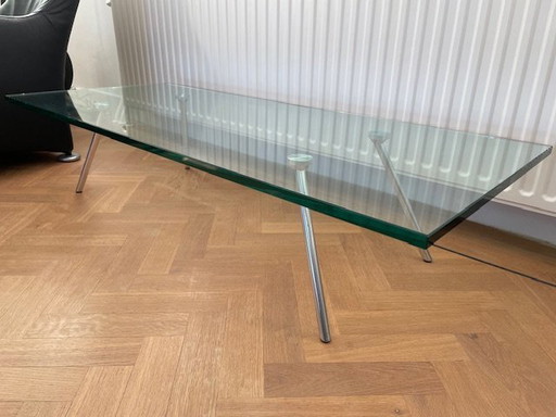 Couchtisch Maupertuus, Klarglas 140x60x30 cm