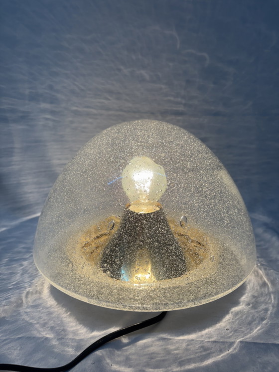 Image 1 of Lampe vintage en verre bulle Hoffmeister années 1970, ère spatiale