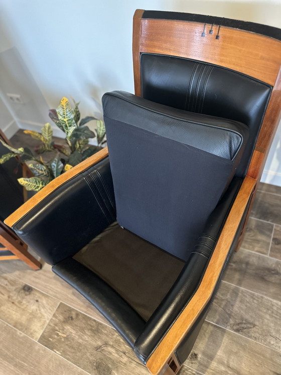 Schuitema Chairs – Armchairs, Wood, Leather (photo 5 of 5)