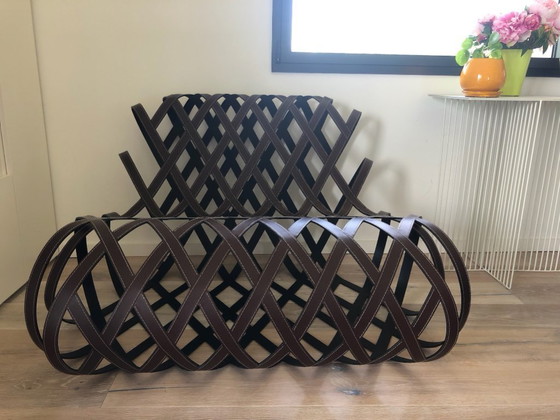 Image 1 of Aria armchair — La Cividina × Antonio Rodriguez — Natural leather — Showroom model