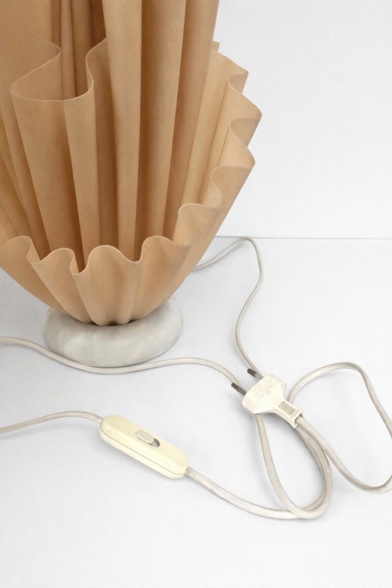 Image 1 of Georgia Jacob Corolle Table Lamp – French Sculptural Design 1970s – Marble Base