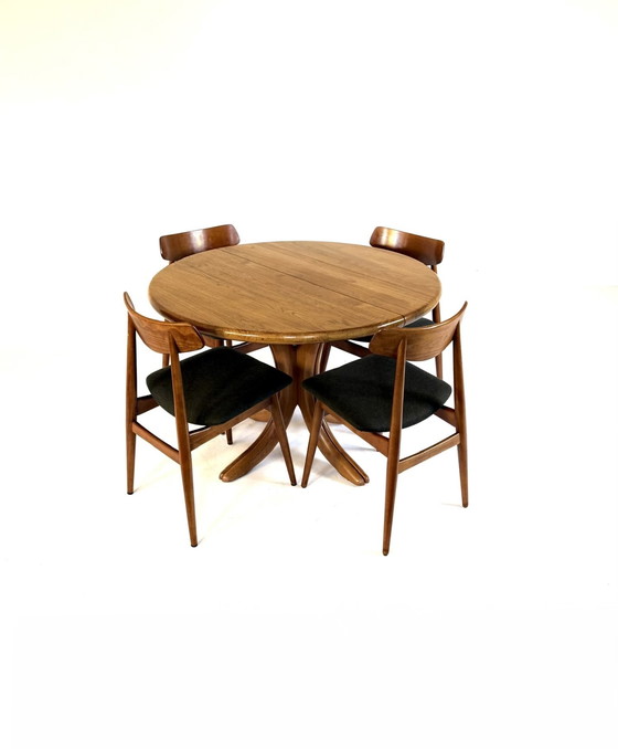 Image 1 of Vintage Danish extendable dining table, Arebbo Møbler '70