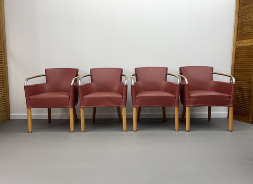 Giorgetti dining chairs 4 pieces model 'Liba'