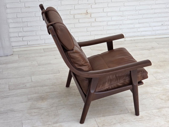 Anni '70, design danese di H.J.Wegner, poltrona schienale alto, modello GE530. – Hans Wegner, Poltrone (photo 16 of 26)
