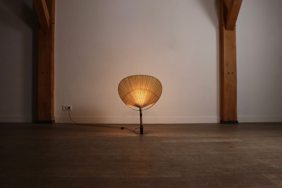 Lampada Ingo Maurer Uchiwa III per M-Design, 1973 – Lampade da tavolo, Bambù (photo 8 of 13)