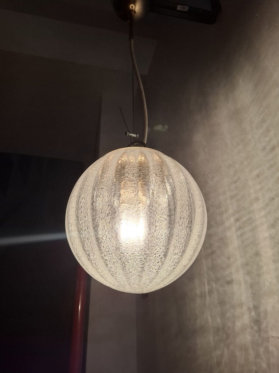 Lampadario anni sfera anni 70s – Lampade a sospensione, Vetro, Metallo (photo 5 of 10)