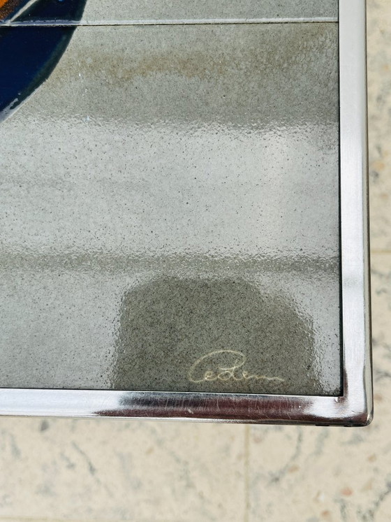 Tavolino Metakore in ceramica Vallauris, firmato Cedem – Tavolini da caffè, Chrome (photo 6 of 18)