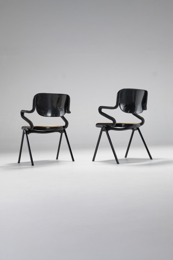 Image 1 of Pair Of Vertebra Chairs By E. Ambasz & G. Piretti For Anonima Castelli, Italy, 1970S