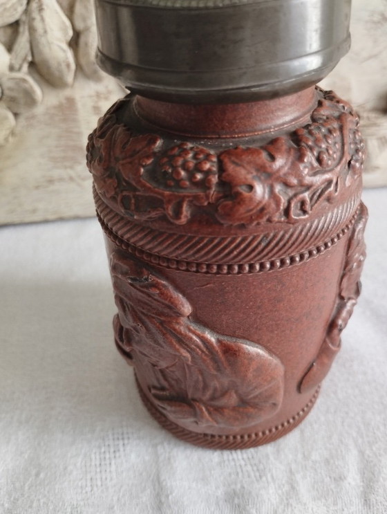 Image 1 of Antieke steengoed tabakspot van Beauvaisis