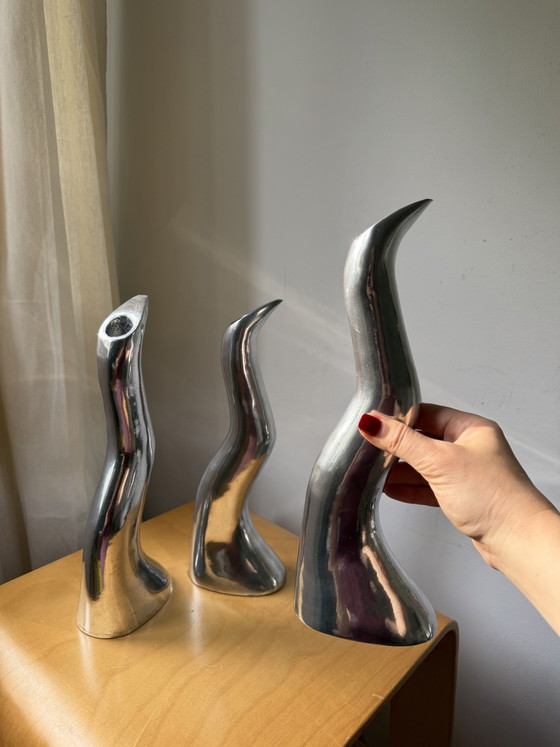 Image 1 of Set aus drei Kerzenständern Anna Evferlund Anatomie