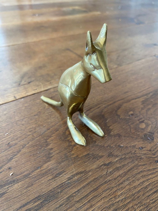 Vintage Mid Century Kupfer Känguru