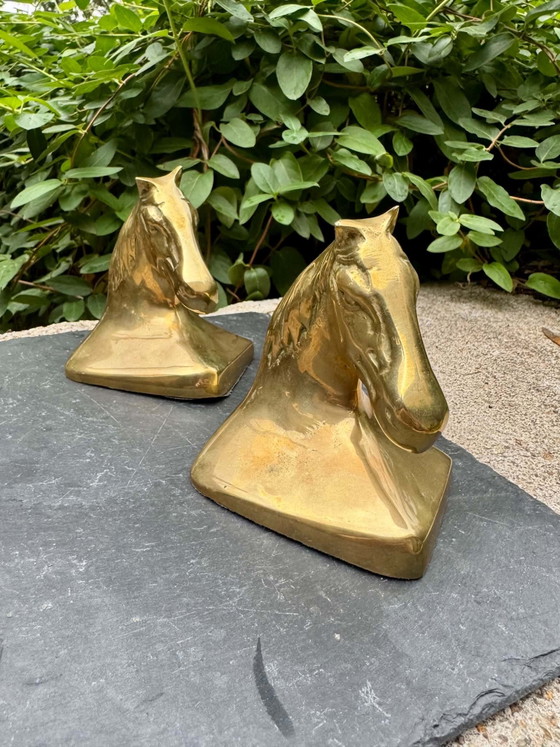 Pair of Art Deco brass horse bookends – Decorative Objects (photo 2 of 7)