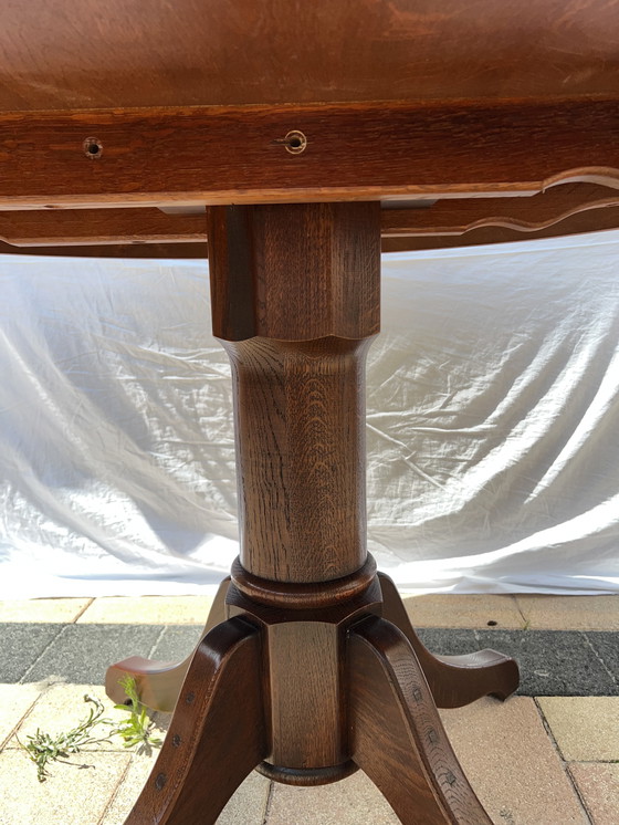 Image 1 of Bannink art nouveau cherry dining room table