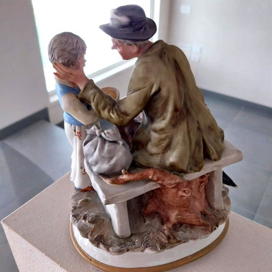 Image 1 of Christmas gift Vintage porcelain figurine in Capodimonte original