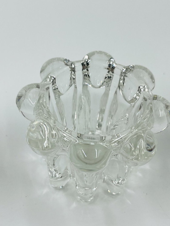 Set of 6 Vintage Flower Candlesticks by VMC Reims - 1960s – Candle holders, Glass (photo 7 of 12)