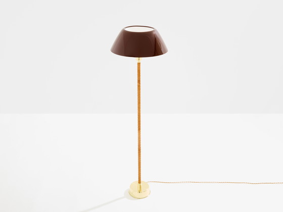 Image 1 of Lisa Johansson-Pape Ihanne Floor Lamp Brass Leather 1950