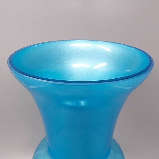 Image 1 of 1970s Astonishing Blue Vase by Jean Close for Michielotto, Made in Italy