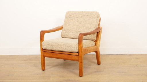 Poltrona lounge vintage | Teak | Crema | Juul Kristensen