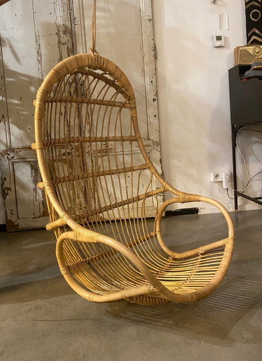 rotan hangstoel