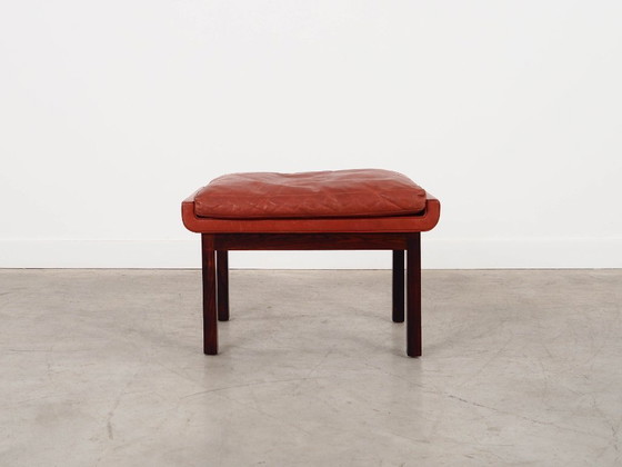 Image 1 of Voetenbankje van palissanderhout, Deens design, jaren 70, ontwerper: Finn Juhl