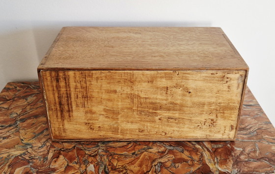 Image 1 of Small oak and brass commode - Circa 1900