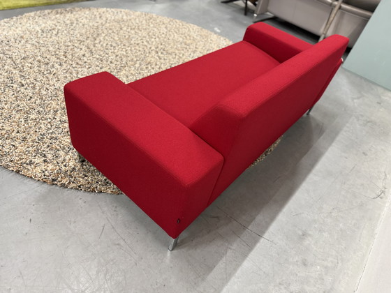 Image 1 of Gelderland 6511 2.5 Seater Sofa Vidar fabric Red 202